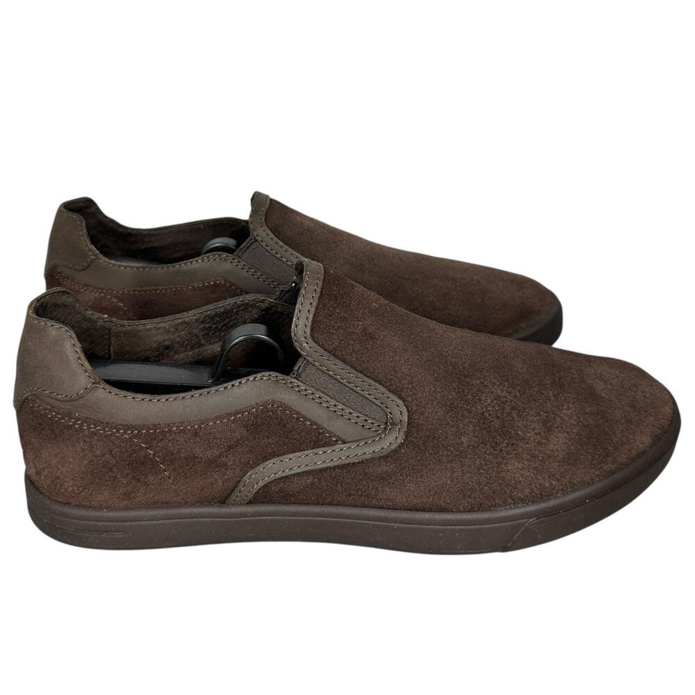 UGG Brown Leather Loafers Men’s US Sz 8 Slip-On Comfort Shoes